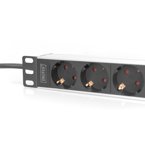 Digitus 10" 1U PDU 4x Schuko Aluminium