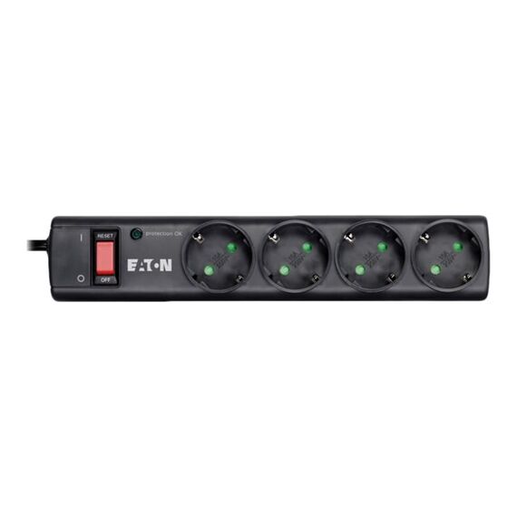 Eaton PS4D Black 4 Socket Surge Protector