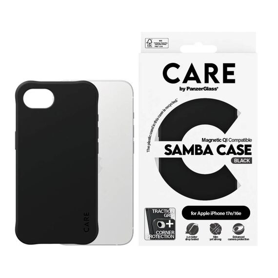 CARE by PanzerGlass Samba Case iPhone 16e / 17e Black