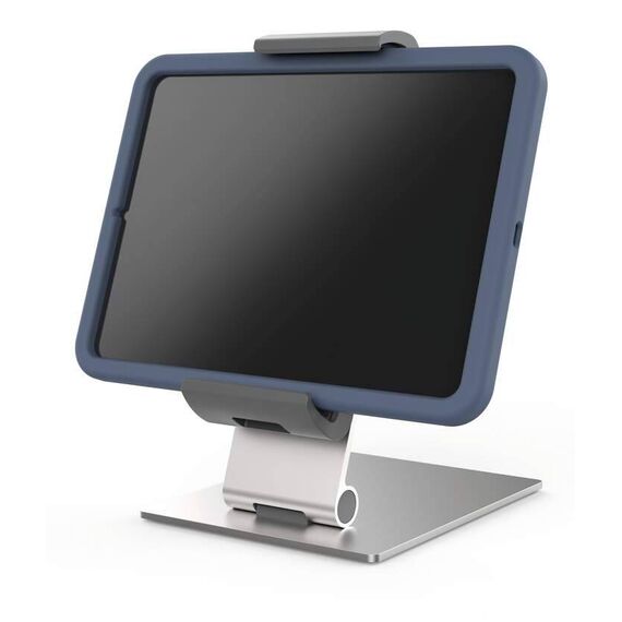 DURABLE 893723 Silver Tablet Holder Table XL with Deep Clamp