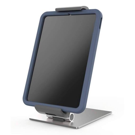 DURABLE 893723 Silver Tablet Holder Table XL with Deep Clamp