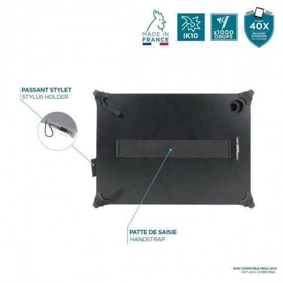 MOBILIS 050062 black RESIST case for Galaxy Tab A11+ and A9+