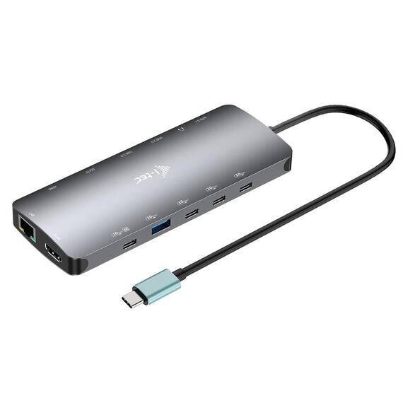 i-tec grey USB-C Metal Nano triple display docking station