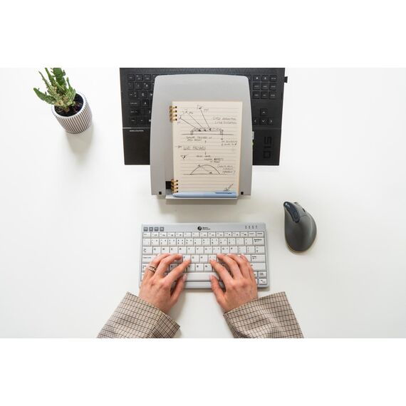 BakkerElkhuizen Ergo-Q 330 Circular light grey and black laptop stand