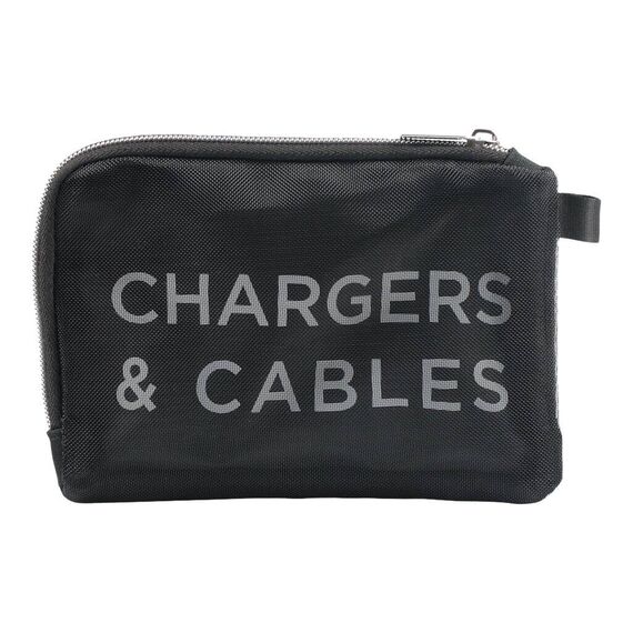 MOBILIS Pure 056008 Black Accessories Pouch with Silver Zip