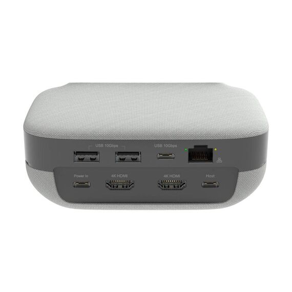 j5create Speakerphone Dock Pro dark grey and white USB-C dock