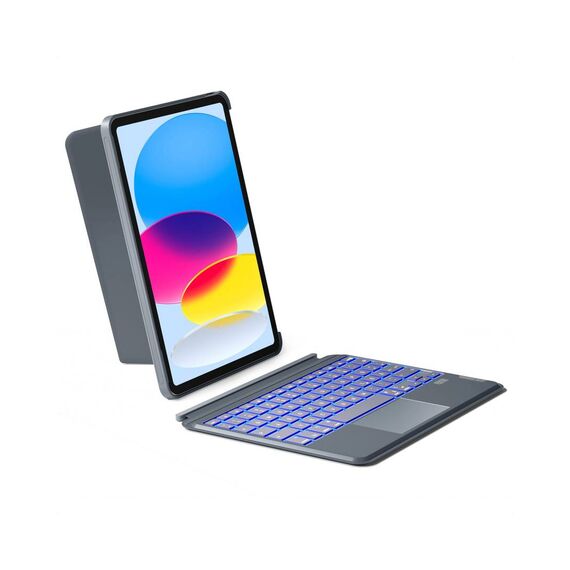 Inateck KB04112 iPad Trackpad Keyboard Case QWERTZ Grey