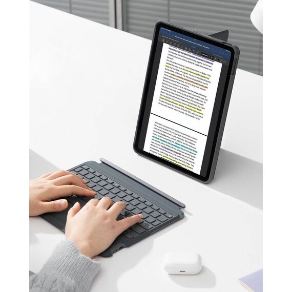 Inateck KB04112 iPad Trackpad Keyboard Case QWERTZ Grey