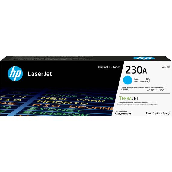 HP 230A W2301A Original Cyan Toner Cartridge