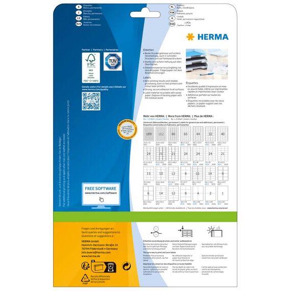 HERMA 5051 Labels 48.3x25.4mm 1100 pcs