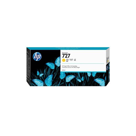HP 727 300-ml Yellow DesignJet Ink Cartridge