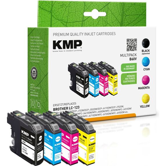 KMP MULTIPACK B60V - 4-pack - black, yellow, cyan, ma | 1525,4005