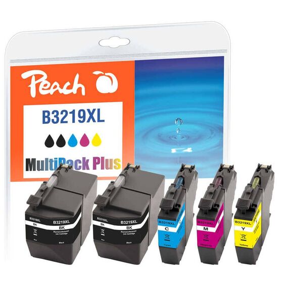 Peach 5-Pack for Brother LC-3219XL, XL