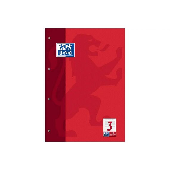 Oxford A4 Worksheet Pad, 50 Sheets, Ruled