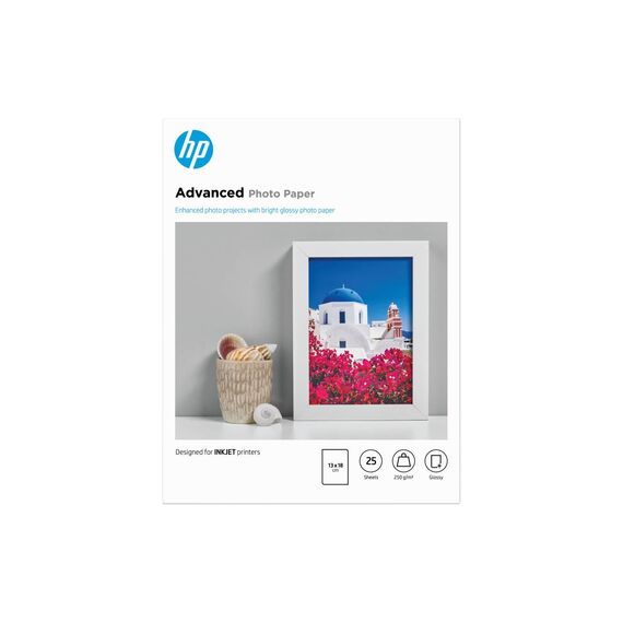 HP Advanced Photo Paper Glossy 13x18 cm 250 g, 25 Sheets