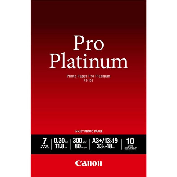 Canon PT-101 Pro Platinum A3+ 300g 10 Sheets