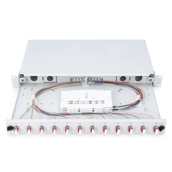 DIGITUS 1U Splice Box 12x LC Duplex OM4
