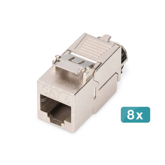 DIGITUS CAT 8.1 Shielded Keystone Module 8-Pack