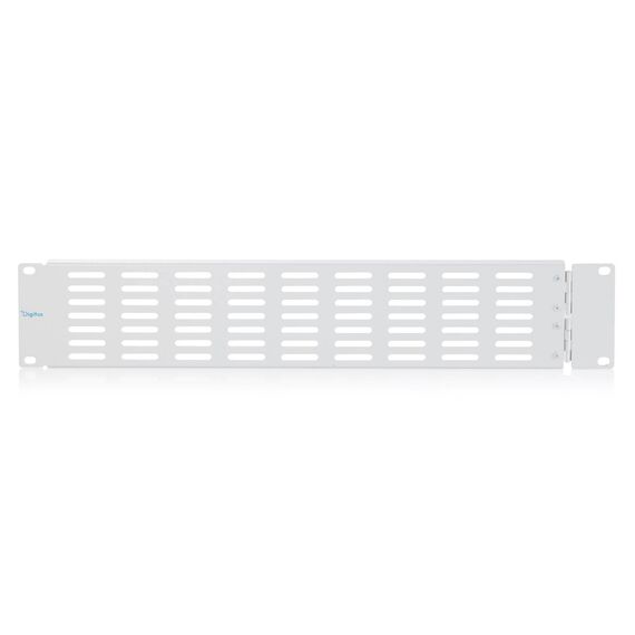 DIGITUS 2U 19" Vented Blank Panel, Hinged, Grey