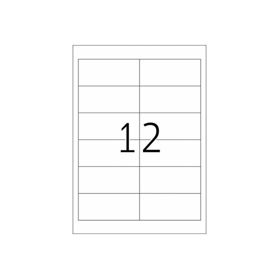 HERMA 8628 A4 Labels 97 × 42.3 mm White 120 Pack