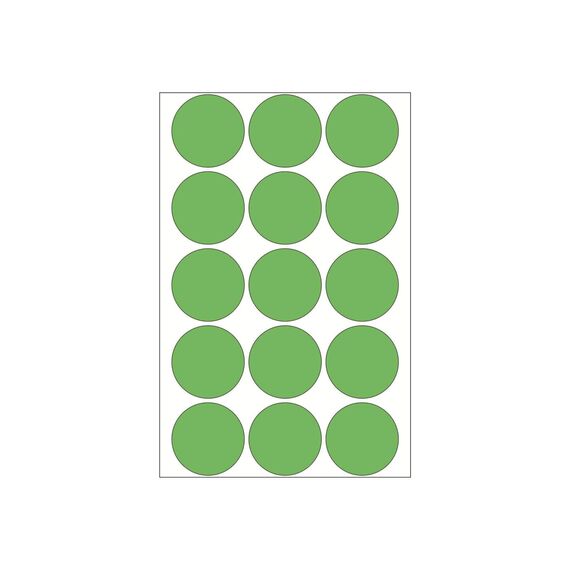 HERMA 2275 Colour Dots Ø 32 mm Green 480 Pack