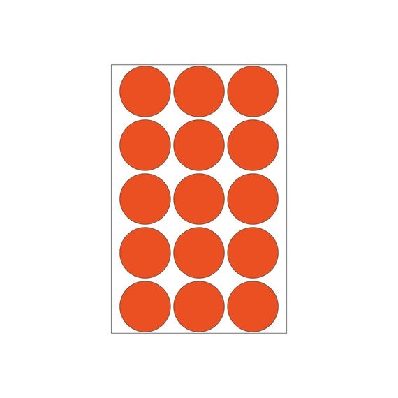 HERMA 2272 Colour Dots Ø 32 mm Red 480 Pack