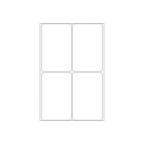 HERMA 2490 Handwriting Labels 52 × 82 mm White 128 Pack