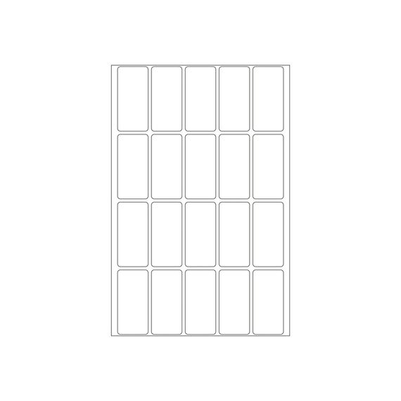 HERMA 10609 Removable Labels 19 × 40 mm White 480 Pack