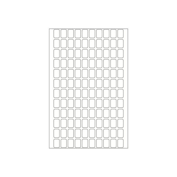HERMA 10600 Removable Labels 8 × 12 mm White 2880 Pack