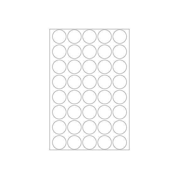HERMA 2257 Seal Labels Ø 19 mm Transparent 640 Pack