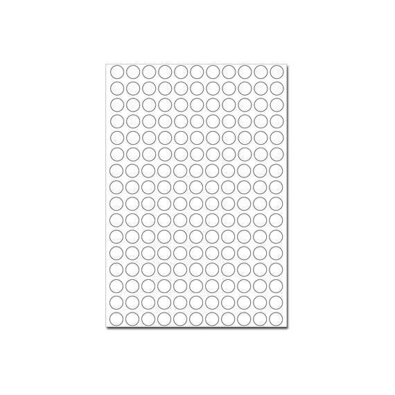 HERMA 2210 Colour Dots Ø 8 mm White 5632 Pack