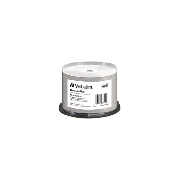 Verbatim DataLifePlus White Printable CD-R 50 Disc Spindle
