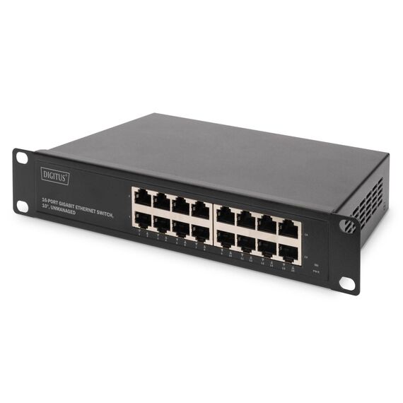 DIGITUS 16-Port Gigabit Switch 10-Inch Unmanaged