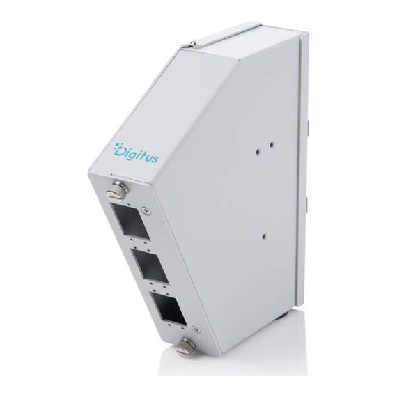 DIGITUS DIN-Rail Fiber Splice Box 6 SC DX/LC Quad, Grey