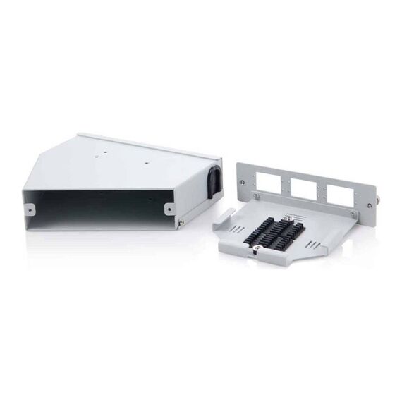 DIGITUS DIN-Rail Fiber Splice Box 6 SC DX/LC Quad, Grey