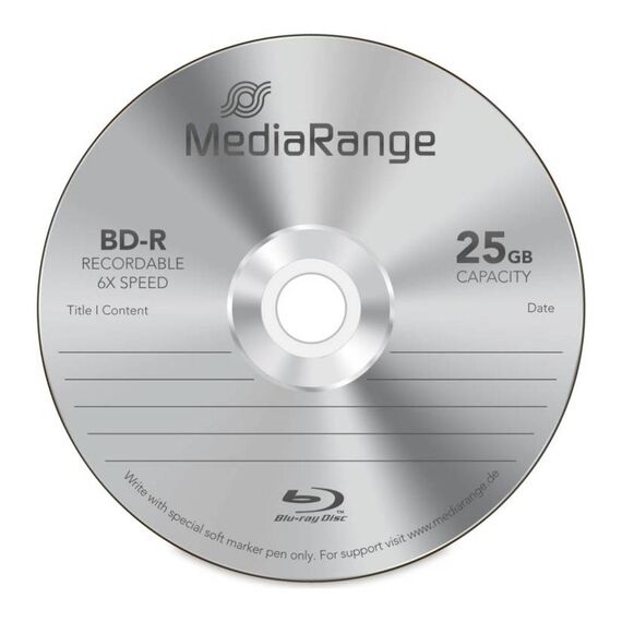 MediaRange BD-R 25GB 6x 10-Pack