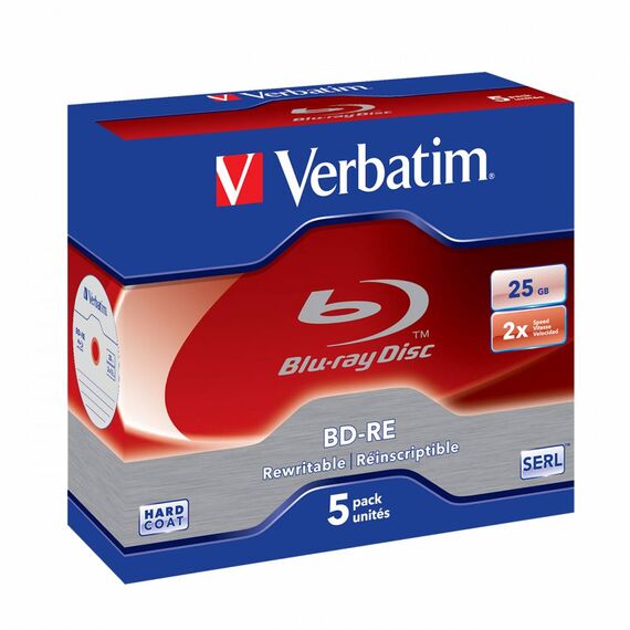 Verbatim BD-RE 25GB 2x 5-Pack