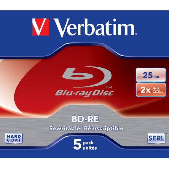 Verbatim BD-RE 25GB 2x 5-Pack