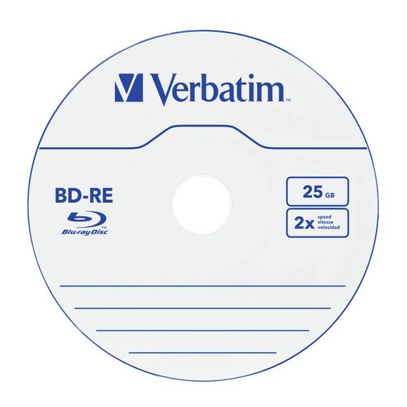 Verbatim BD-RE 25GB 2x 5-Pack