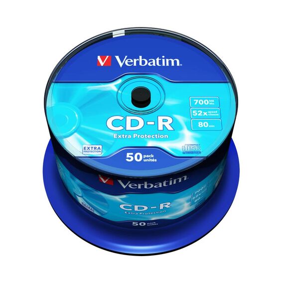 Verbatim CD-R Extra Protection 52x, 50-Pack Spindle
