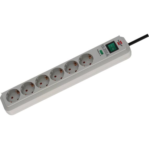 Brennenstuhl Eco-Line 6-Way Surge Protected 1.5 m Light Grey