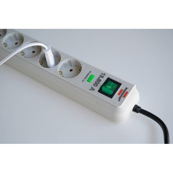 Brennenstuhl Eco-Line 6-Way Surge Protected 1.5 m Light Grey