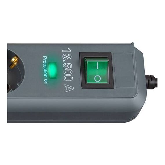 Brennenstuhl Eco-Line 6-Way Surge Extension Lead 5 m