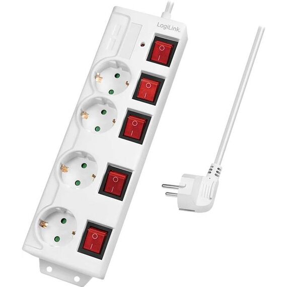 LogiLink Power strip AC 250 V 3680 Watt output LPS252