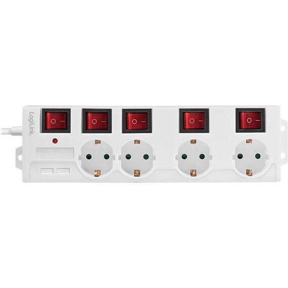 LogiLink Power strip AC 250 V 3680 Watt output LPS252