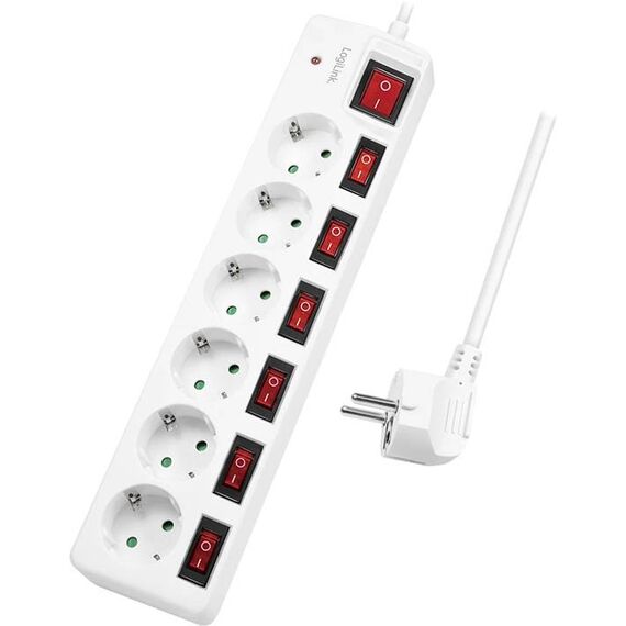 LogiLink Power strip AC 250 V 3680 Watt output LPS250
