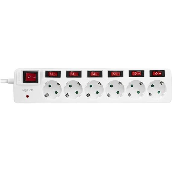 LogiLink Power strip AC 250 V 3680 Watt output LPS250