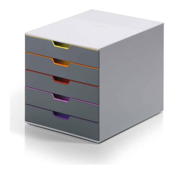 Durable VARICOLOR 5 Drawer Box 5 Drawers A4 Grey