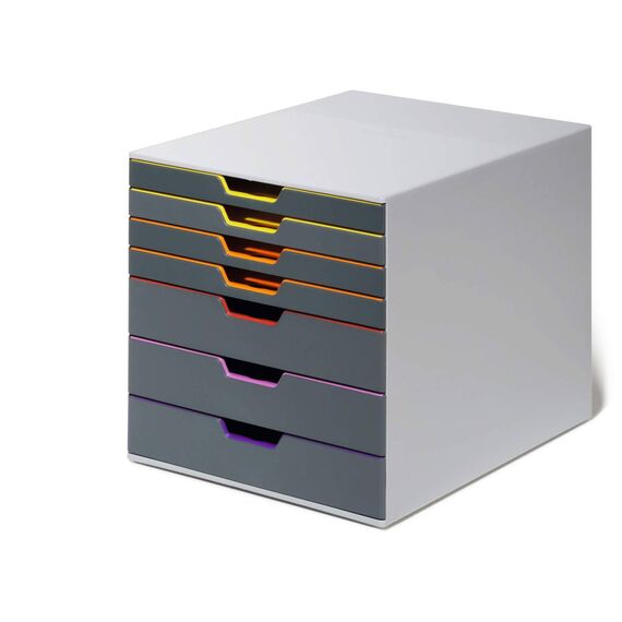 Durable VARICOLOR 7 Drawer Box 7 Drawers A4 Grey