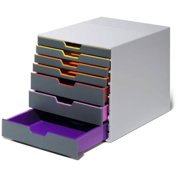 Durable VARICOLOR 7 Drawer Box 7 Drawers A4 Grey